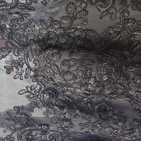 Size 14 STORMY blue mother midi dress by Azazie NWT - Picture 7 of 14